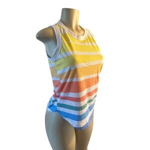 Women S Sol Angeles Anthropologie Alys Rainbow Tank Top Sleeveless Cotton